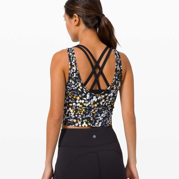 Lululemon Power Pivot Reversible Tank Top Metropolis Glow Multicolor Dot Size 2 - Picture 3 of 10